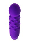 Фиолетовый вибратор с шишечками - 17 см. фото 3 — pink-kiss