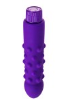Фиолетовый вибратор с шишечками - 17 см. фото 4 — pink-kiss