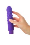 Фиолетовый вибратор с шишечками - 17 см. фото 8 — pink-kiss