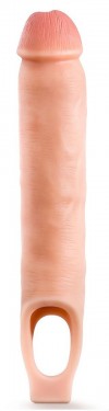 Телесная насадка-удлинитель 11.5 Inch Silicone Cock Sheath Penis Extender - 29,2 см. фото 1 — pink-kiss