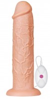 Телесный вибратор-гигант 11 Inch Realistic Long Vibrating Dildo - 28 см. фото 1 — pink-kiss