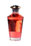 Массажное интимное масло с ароматом клубничного вина - 100 мл. фото 2 — pink-kiss