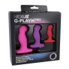 Набор из 3 цветных вибровтулок Nexus G-Play+ Trio фото 2 — pink-kiss